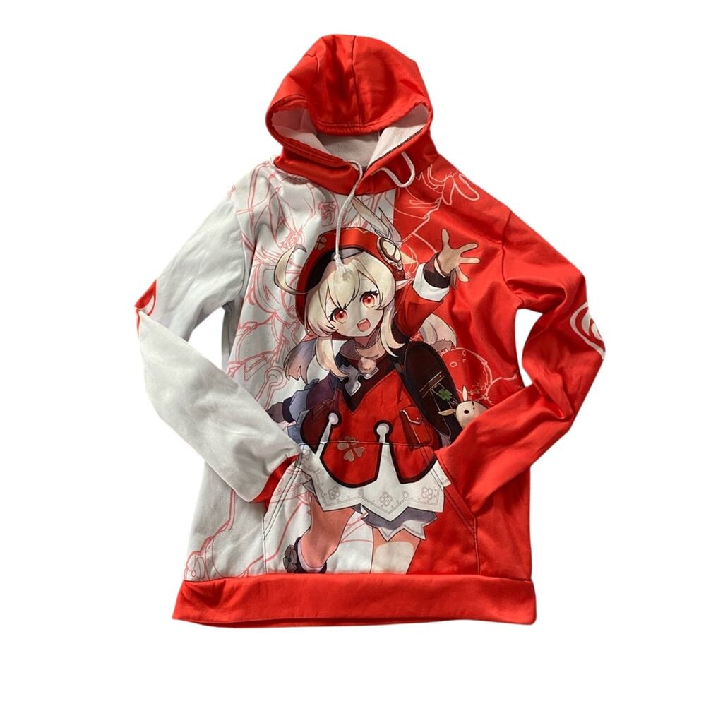 Hoody Anime Cosplay Hoody Orange and White oversized large